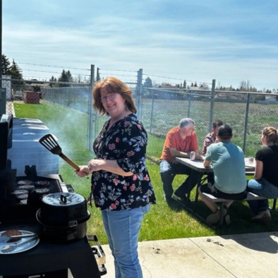 kova engineering members having picnic