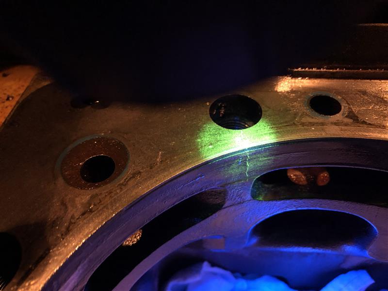 Wet Fluorescent Magnetic Particle Testing