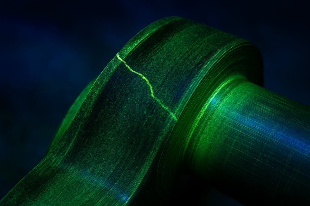 Fluorescent Solvent Removable Penetrant Testing